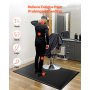 VEVOR Salonmat voor kappers, 1525x915 mm, antivermoeidheidsvloermat, kappersmat 23 mm dik, verdikte PVC & PU vloermat met ronde uitsparing, afgeschuinde randen ter bescherming tegen struikelen