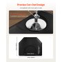 VEVOR Salon Mat for Hair Stylist, 1225 x 1505 mm Hexagon Salon Chair Mat Anti Fatigue, 13mm Thickened Barber Shop Floor Mat with Round Cut Out, Easy-to-Clean PVC Surface & Anti-Trip Beveled Edges