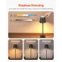 VEVOR Cordless Table Lamp, 2-Pack, 5200mAh Built-in Rechargeable Battery Desk Lamp, 3 Color Stepless Dimming Up, 3000-6500K Color Temperature, Table Light for Restaurant, Bedroom, Outdoor, Black