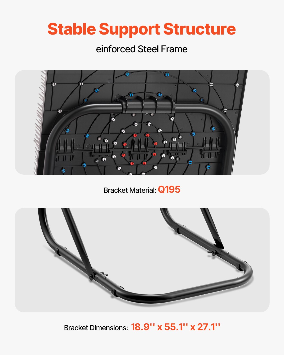 VEVOR Bijlwerpspelset, kunststof borsteldoel met 8 werpbijlen en opvouwbaar stalen frame, gemakkelijk op te bergen, spel voor buiten/binnen in de achtertuin en kermisspellen 48 x 140 x 69 cm