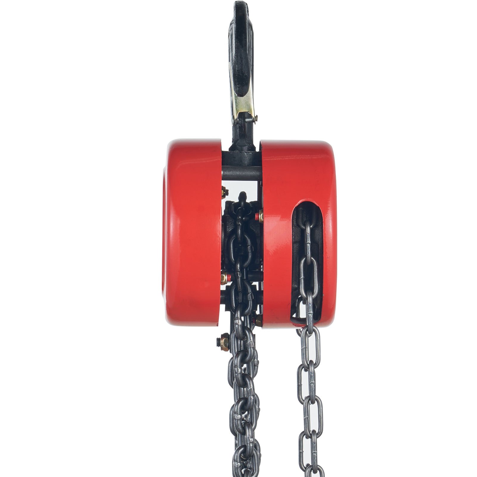 VEVOR Chain Hoist Chain Block 2 Ton Capacity 8 Feet Lift Steel Construction Red