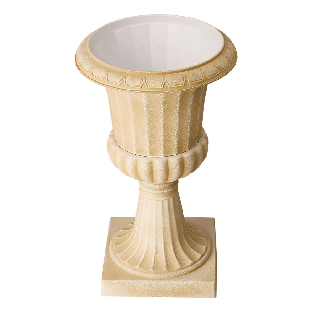VEVOR plantenpotten, plantenvazen, bloempotten, amforen Ø350x580 mm, 2 stuks, beige, decoratie voor bruiloften, feesten, evenementen, podia, tuinen, balkons, terrassen, PP-materiaal, plantenbak, schaal, vaas, pot, antieke look