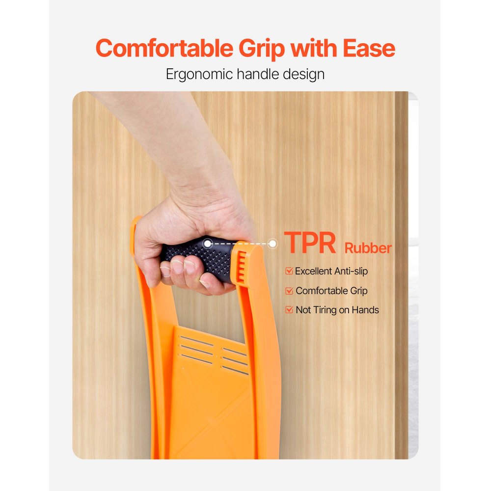 VEVOR Gipsplaatdrager met draaggreep, 2-pack ABS-kunststof gipsplaatdrager met een draagvermogen van 80 kg, paneeltransporter voor het tillen en vervoeren van multiplex, spaanplaat en gehard glas