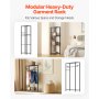 VEVOR Clothing Garment Rack, Heavy Duty Clothes Rack, Freestanding Clothes Racks with Steel Frame, 363 kg Load Capacity Closet Wardrobe with Storage Shelves for Bedroom, Clothing Store, Hallway