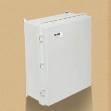 VEVOR Outdoor Electrical Junction Box, 20.87 x 16.92 x 7.87 in, ABS Plastic Electrical Enclosure Box with Hinged Cover Stainless Steel Latch, IP67 Dustproof Waterproof for Outdoor Electrical Projects