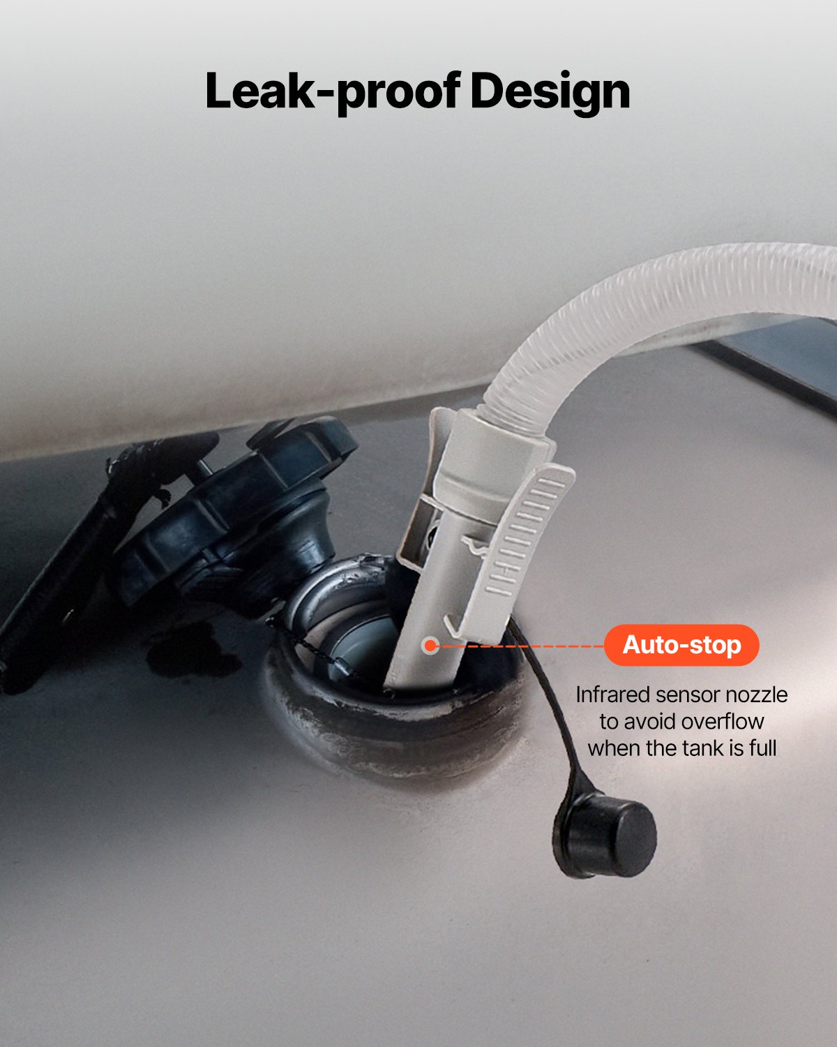 VEVOR Fuel Caddy, 32 Gallon, Portable Fuel Tank with 12V DC 2.5 GPM Electric Fuel Transfer Pump, 4 ft Delivery Hose & Auto-Stop Sensor Nozzle, Tank Adapters, Suitable for Diesel & Gasoline, Red