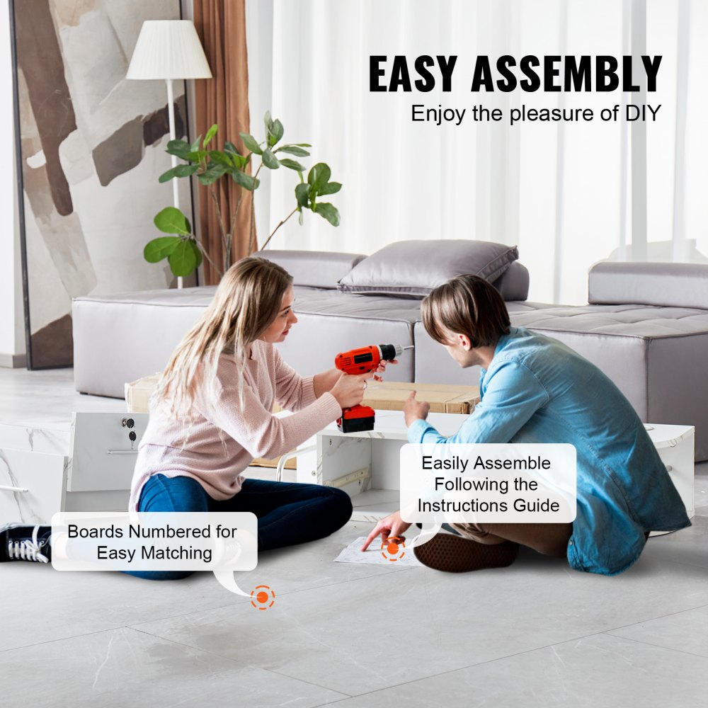 VEVOR Wall Mount Styling Station Hair Barber Table Hair Dryer Holders White