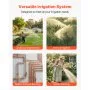 VEVOR tuinpomp, 1300 W, 230 V, max. debiet 4800 l/u, PP irrigatiepomp met 48 m opvoerhoogte, oververhittingsbeveiliging, Europese spanningsnormen, voor tuinirrigatie en bewatering.