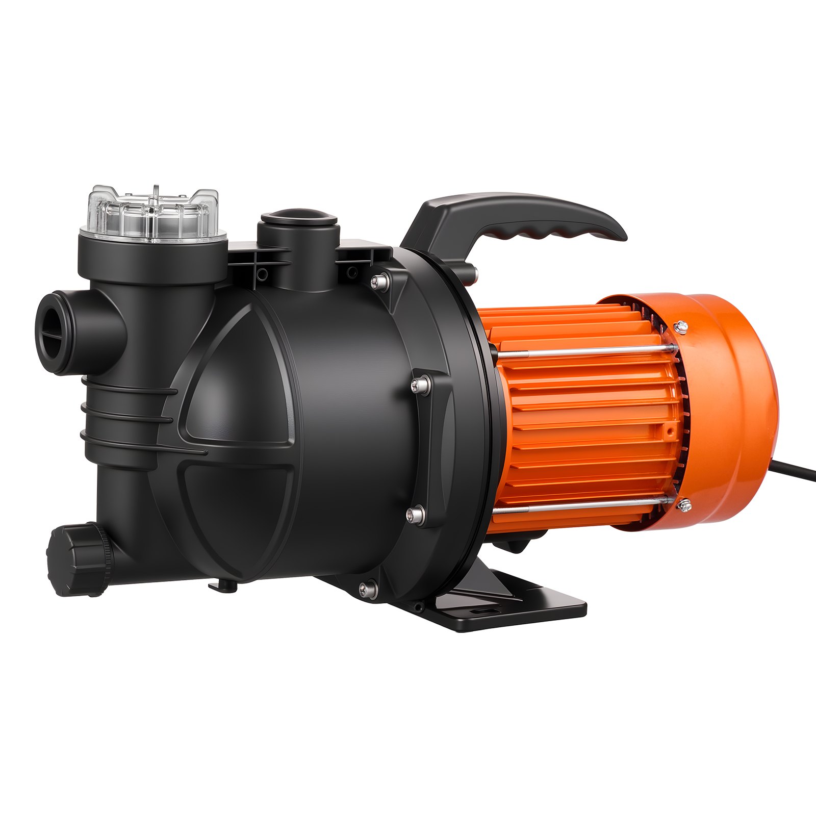 VEVOR tuinpomp, 1300 W, 230 V, max. debiet 4800 l/u, PP irrigatiepomp met 48 m opvoerhoogte, oververhittingsbeveiliging, Europese spanningsnormen, voor tuinirrigatie en bewatering.