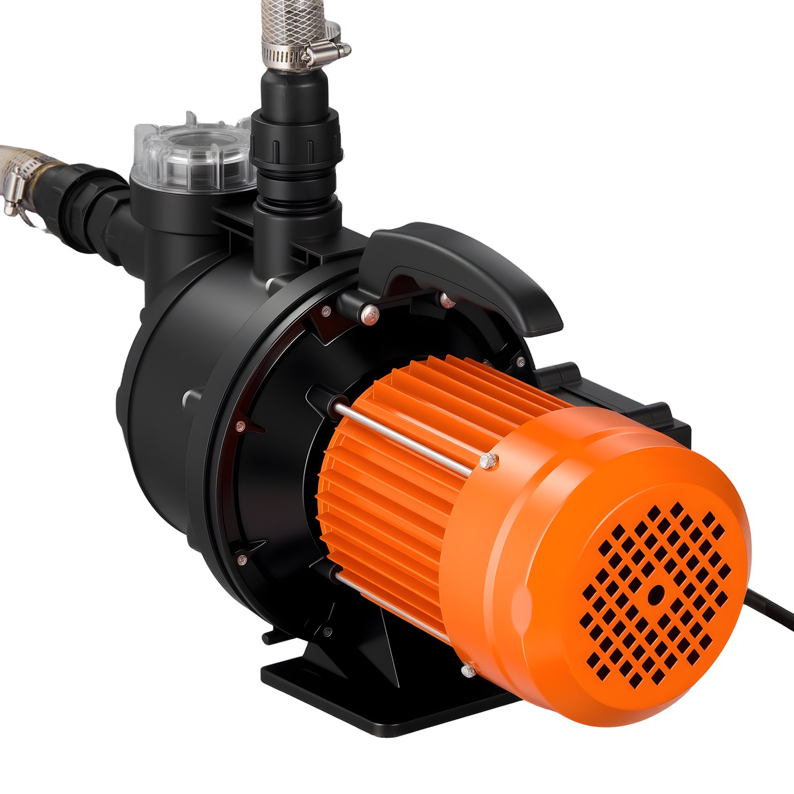 VEVOR tuinpomp, 1300 W, 230 V, max. debiet 4800 l/u, PP irrigatiepomp met 48 m opvoerhoogte, oververhittingsbeveiliging, Europese spanningsnormen, voor tuinirrigatie en bewatering.