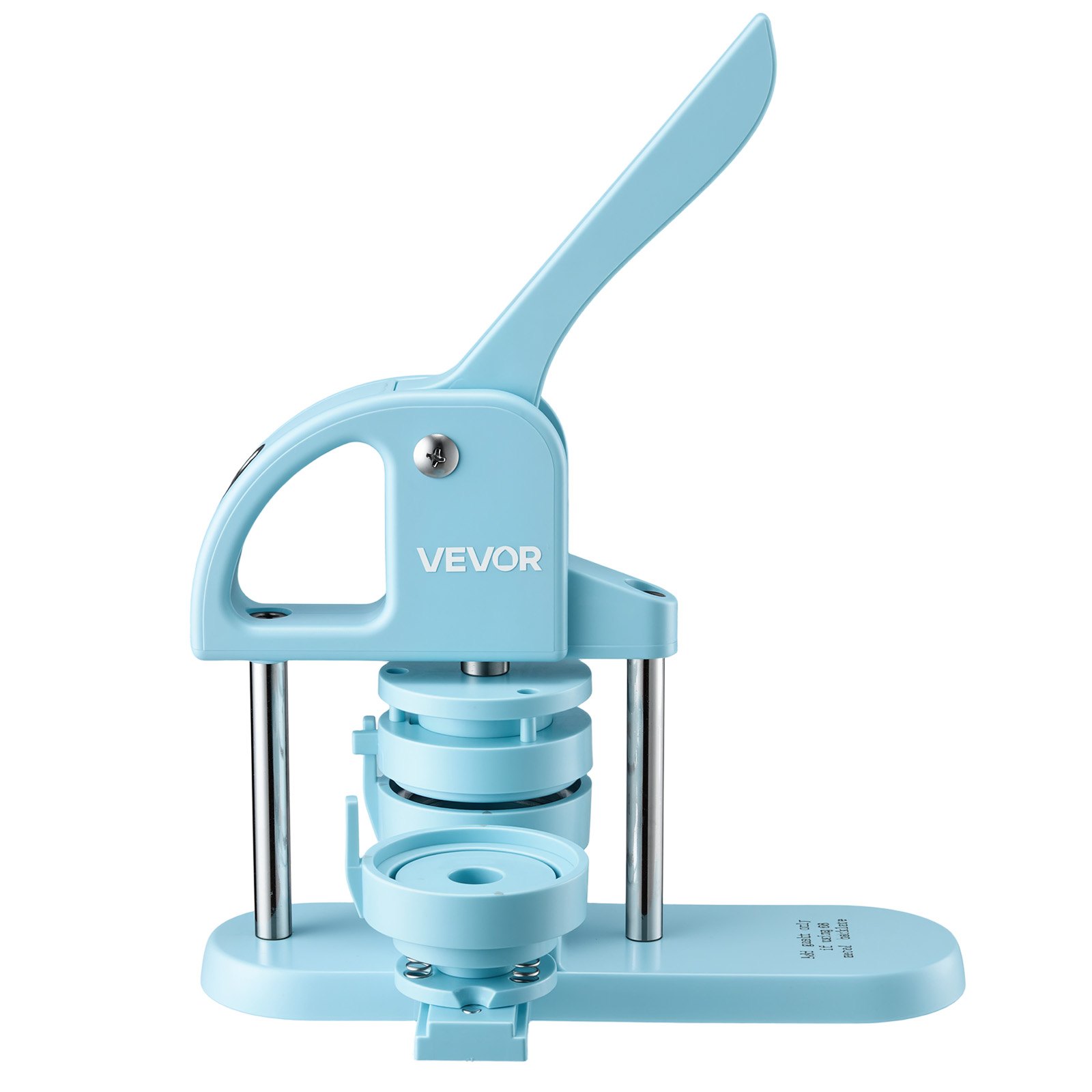 VEVOR knopenmachine 25/32/58 mm knopenmaakmachine blauw 300 stuks, met cirkelsnijder, sjabloonboekje en ergonomische handgreep voor het zelf maken van badges, speldjes, koelkastmagneten en sleutelhangers