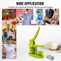VEVOR Button Maker Machine, Installation-Free Badge Punch Press Kit, 58mm (2.25 inch) Pin Maker, Button Making Supplies with 500pcs Button Parts & Circle Cutter & Magic Book