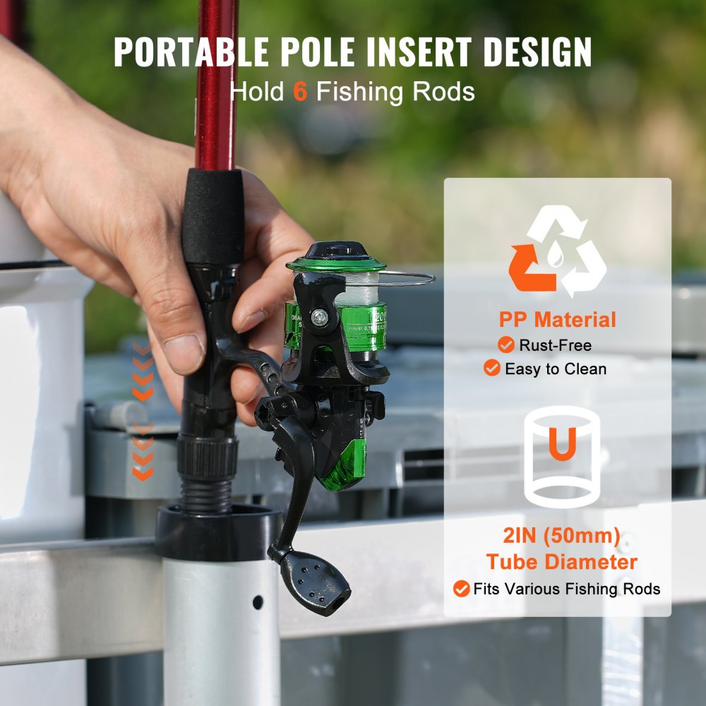 VEVOR Strandviswagen Visserswagen 500 lbs met ballonbanden voor zand