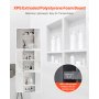 VEVOR Shower Niche, 40.6 x 81.3 cm + 40.6 x 81.3 cm Recessed Wall Niche with Movable Shelf, 10.2 cm Thick Modern Soap & Shampoo Storage Organizer,Square Corners,Sealed Waterproof, Black for Bathroom