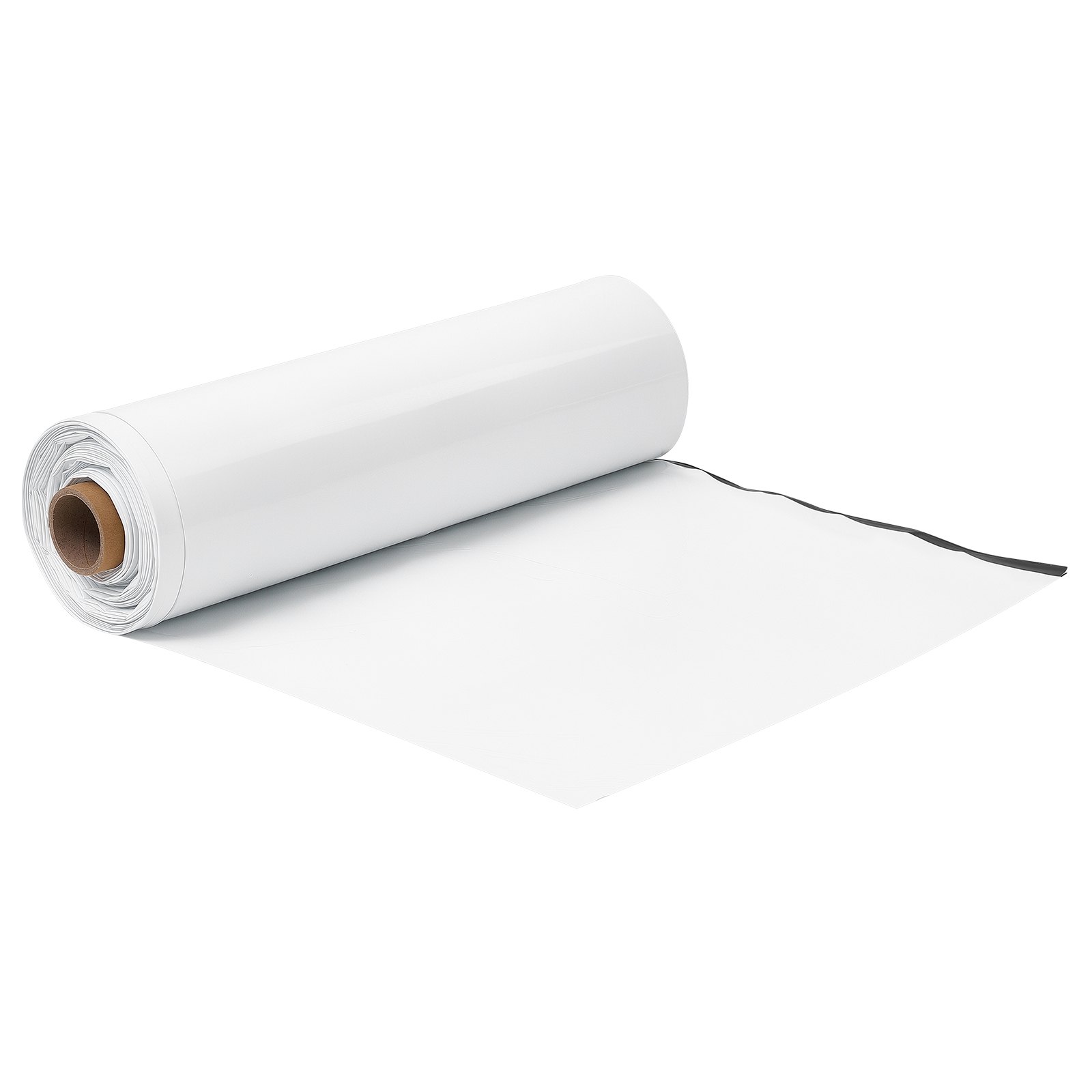 VEVOR Polyethyleenfolie 3,05 x 30,48 m, tuinfolie 0,3 mm dik, zwart/wit, plastic rol voor tuinieren, afdekzeil, schildersdoek, kruipruimteafdekking, dampremmende laag, onkruidbestrijding