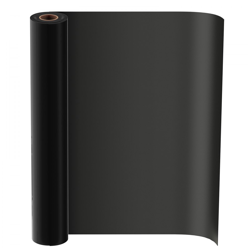 VEVOR Polyethyleenfolie 3,05 x 30,48 m Tuinfolie 0,1 mm Onkruidbestrijdingsdoek Zwart, Plastic rol voor tuinieren, zeildoek, schildersdoek, kruipruimteafdekking, dampremmende laag, onkruidbestrijding