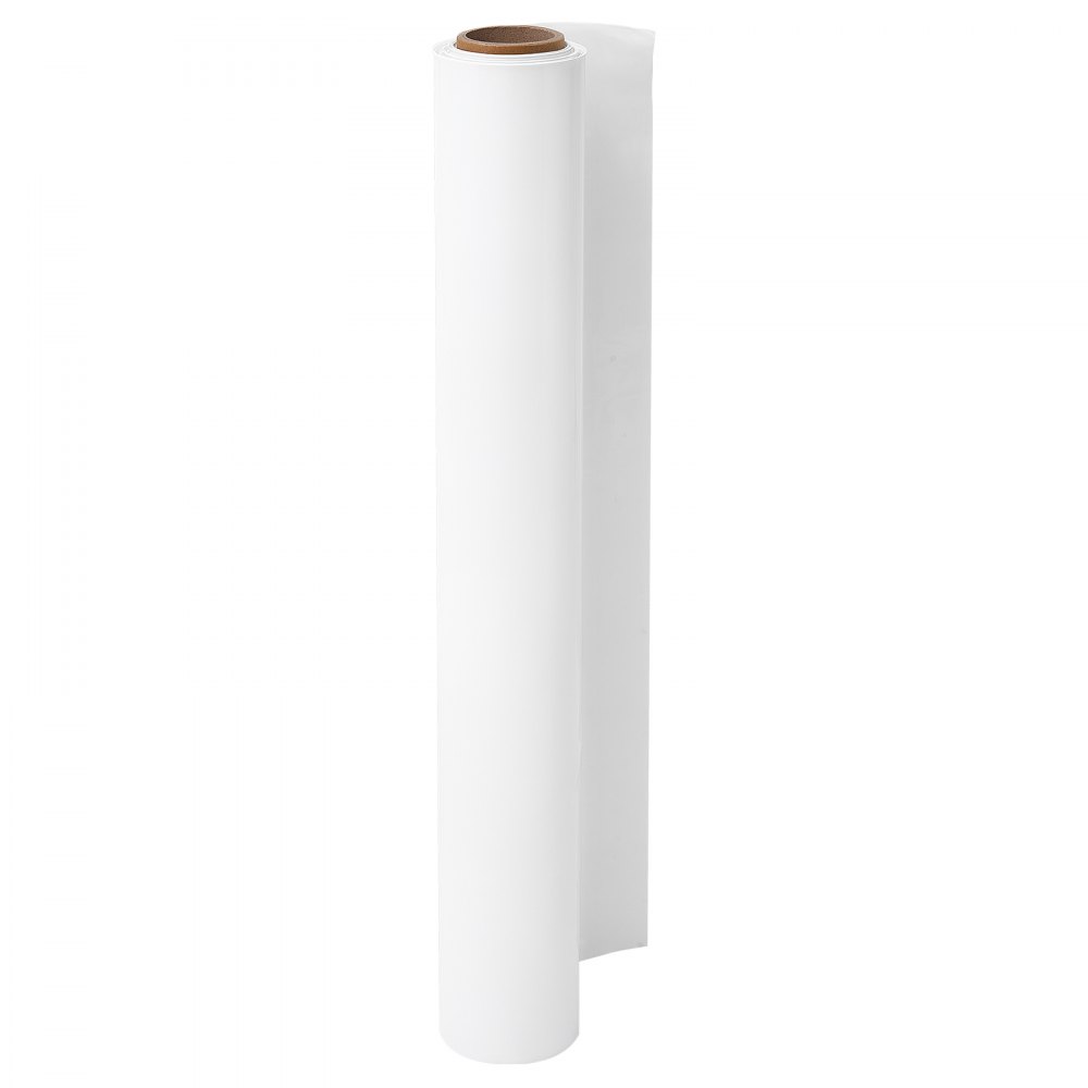 VEVOR Polyethyleenfolie 1,83 x 15,24 m Tuinfolie 0,25 mm Zwart/Wit, Plastic rol voor tuinieren, zeildoek, schildersdoek, kruipruimteafdekking, dampremmende laag, onkruidbestrijding