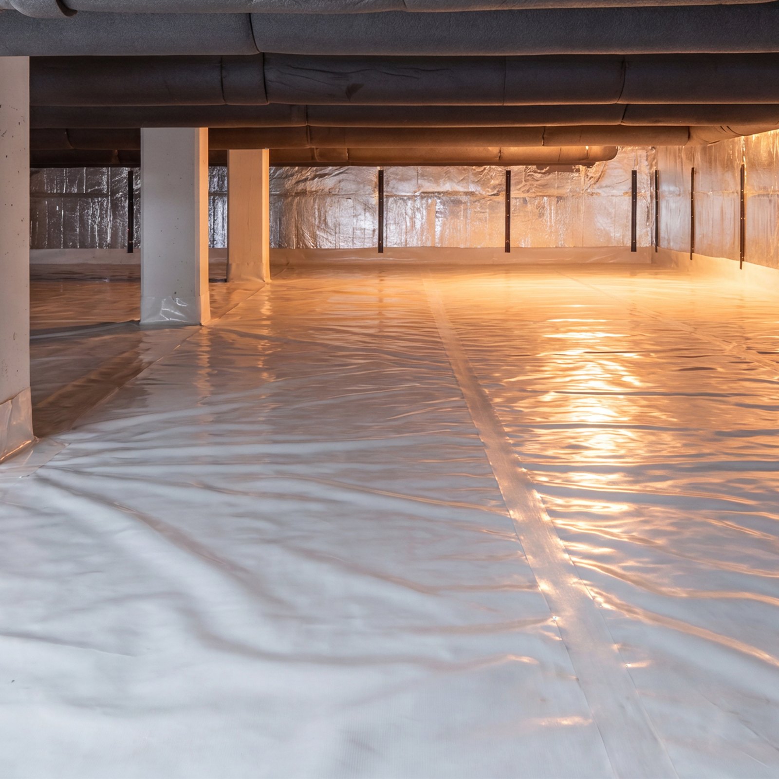 VEVOR Polyethyleenfolie 1,83 x 15,24 m Tuinfolie 0,25 mm Zwart/Wit, Plastic rol voor tuinieren, zeildoek, schildersdoek, kruipruimteafdekking, dampremmende laag, onkruidbestrijding