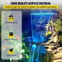 Vevor Multi-color Led Pool Waterfall, Verlichte Waterval Van Zwembad In Acryl