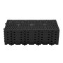 VEVOR Plastic Pallets, 6 Pcs Plastic Pallets for Basement Storage, Nestable Lightweight Waterproof Storage Pad with Breathable Grid for Indoor Outdoor Supermarket Warehouse, 23.6"x11.8"x1.2", Black