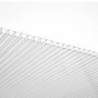 VEVOR 15-delige set polycarbonaat kasplaten, 1210 x 605 x 6 mm meerwandige platen, waterdichte, uv-bestendige, gegolfde dubbelwandige platen, slagvaste, transparante dakpanelen voor kas/tuin