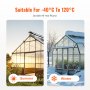 VEVOR 12 Pack Polycarbonate Greenhouse Panels 2' X 4' X 0.24'' Roof Sheets