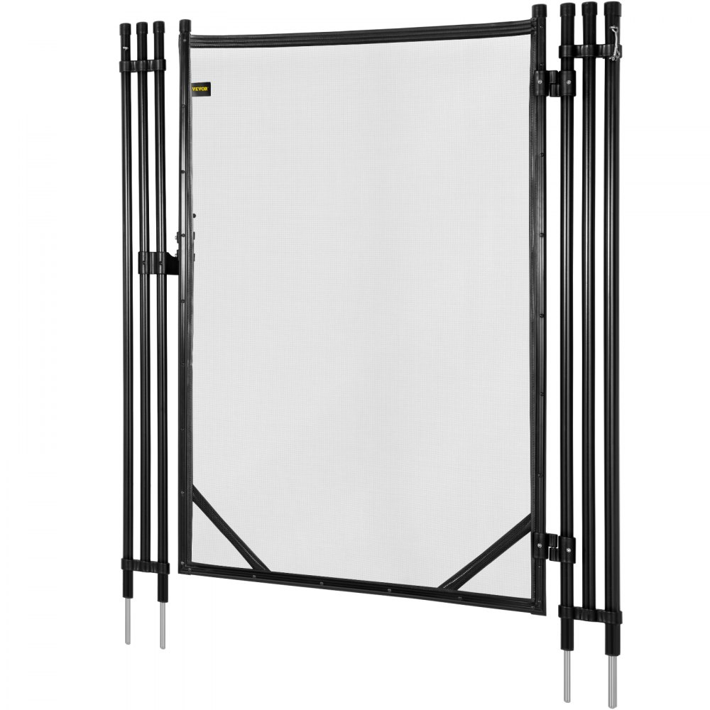 VEVOR Zwembadhekken Totale Grootte Opening 4 x 2,5 ft Zwembadhekken voor in de grond Materiaal 1000D Gepoedercoate Aluminium Voetbuis Giantex Zwembadhekwerk