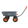 VEVOR Tuinwagen, Tuinkar met eenvoudig te monteren stalen frame, Tuinwagen met omvormbare 2-in-1 handgreep, Multifunctionele kruiwagen met een capaciteit van 680 kg, 33 cm banden