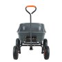 VEVOR Tuinwagen, Tuinkar met eenvoudig te monteren stalen frame, Tuinwagen met omvormbare 2-in-1 handgreep, Multifunctionele kruiwagen met een laadvermogen van 270 kg, 25,4 cm banden