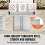 VEVOR bbq access door with strong magnets, breathable design, and thickened stainless steel frame.