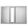 VEVOR BBQ Access Door, 774x532 mm Double Outdoor Kitchen Door, Stainless Steel Flush Mount Door, Wall Vertical Door with Recessed Handles , for BBQ Island, Grilling Station, Outside Cabinet