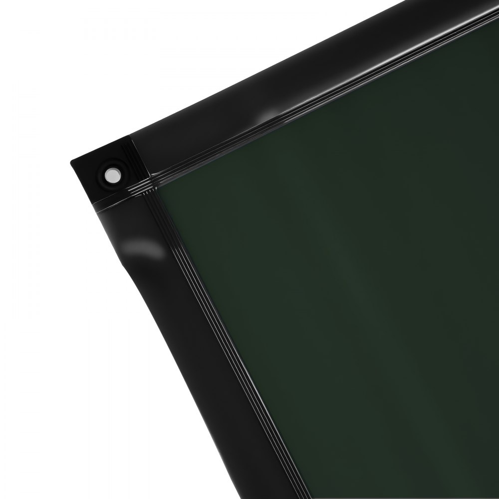 VEVOR Welding Screen with Frame, 3-Panel 6 x 8 FT Welding Curtain Screen, Flame-Resistant Vinyl Safety Protection Screens with 12 Wheels & 6-Level UV Protection for Workshop/Industrial Use, Dark Green