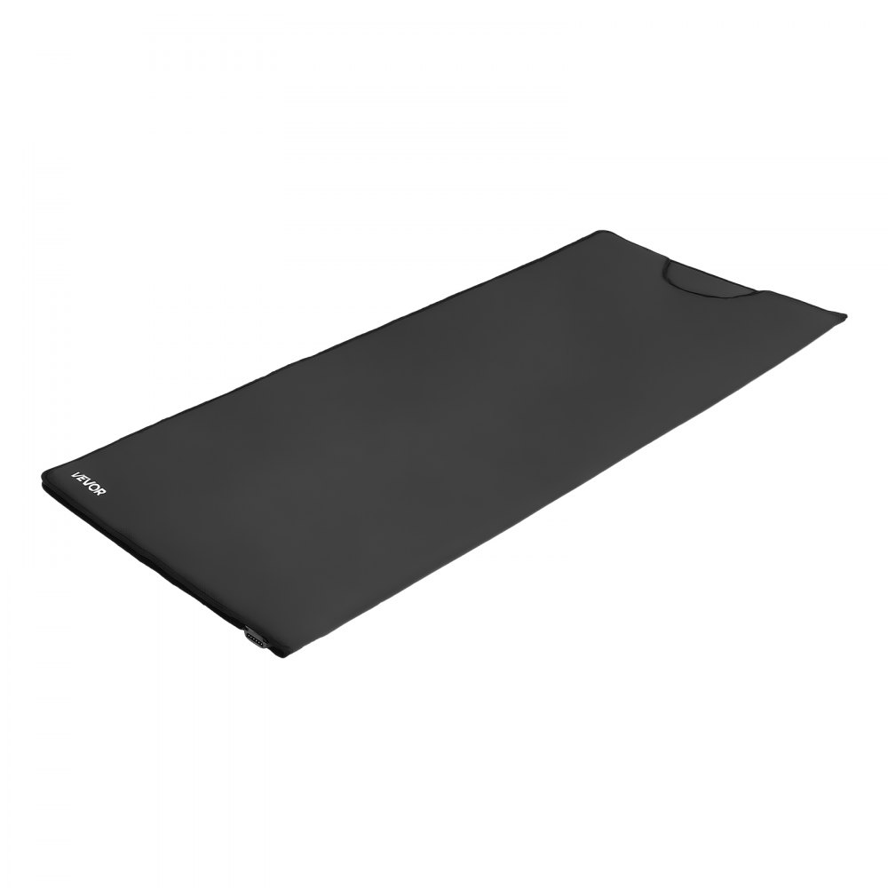 VEVOR Infrared Sauna Blanket 71 x 32 in, Portable Oxford Fabric Sauna Bag, Even Heating for Home Detox & Relaxation, Temp Control & Timer, Lightweight Full-Body Heating Wrap with Carry Bag, Black