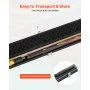 VEVOR snookerkeu (1447,8 mm / 540 g) met verlengstuk, lederen tip, aluminium koffer en handdoek; geschikt voor professionele pooltafels, bars, thuis en op kantoor.