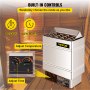 VEVOR 8KW Sauna Heater Stove 380V-415V Wet&Dry  Electric Sauna Heater with Built-in Control Unit Stainless Steel Sauna Heater