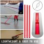 VEVOR Bull Float Betonvlotter 1200X300 mm, Complete Betongereedschap Troffelset Steellengte 3 x 1,8 m Gladstrijktroffel Stalen vloer Verstelbare bouwhulp
