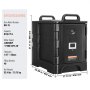 VEVOR Insulated Food Pan Carrier, 81 Qt Hot Box for Catering, Food Box Carrier with Double Buckles, Front Loading Food Warmer with Handles, Stackable End Loader for Restaurant, Canteen