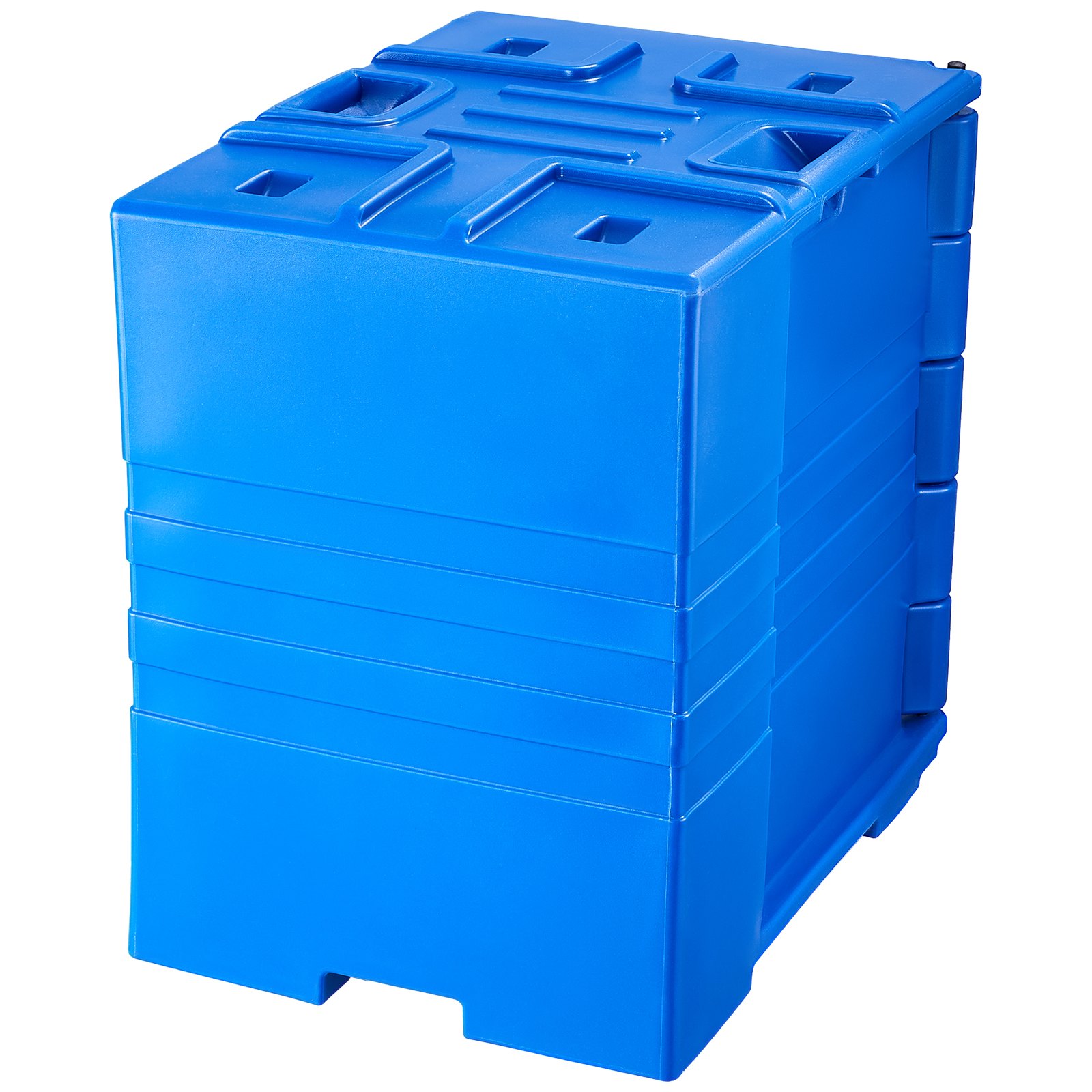VEVOR Geïsoleerde voedselcontainerdrager, warmhoudbox voor catering, 90 L, voedselcontainer met dubbele gespen en handgrepen, voedselcontainerdrager, voedseltransportbox voor restaurantkantine, blauw