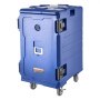 VEVOR Insulated Food Pan Carrier, 127 Qt Hot Box for Catering, Food Box Carrier with Double Buckles, Front Loading Food Warmer with Handles, End Loader with Wheels for Restaurant, Canteen