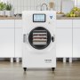 VEVOR Vacuum Freeze Dryer Machine, 8.8-13.2 LBS/Batch Food Freeze Drying Machine with 4-Layer Trays, Vacuum Pump, Adjustable Timer and Temperature Control, for Fruits Vegetables Meat, White