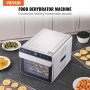 VEVOR 700 W dehydrator stainless steel, 300 x 280 mm 6 pcs. trays 360° dry, dehydrator, 35-85℃ temperature control, 0.5 to 48 hour timer, overheating protection, recipe booklet for meat, fruit, vegetables