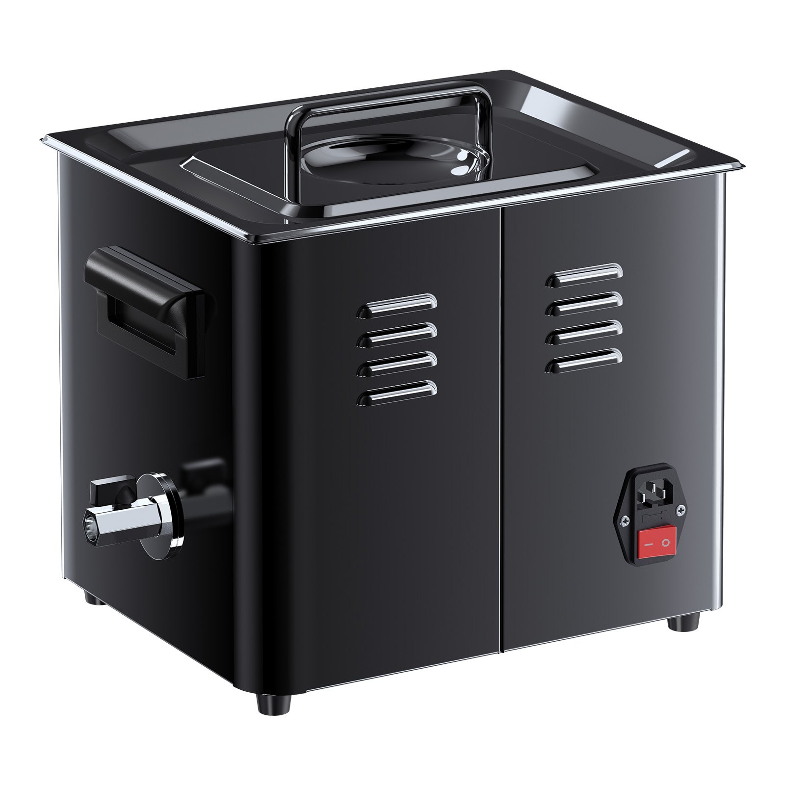 VEVOR ultrasone reiniger, professioneel ultrasoon reinigingsapparaat met draaiknopbediening, 10 liter inhoud, reinigingsapparaat met mandje en reinigingsbal, ultrasone reiniger voor horloges, scheermesjes, sieraden en munten.