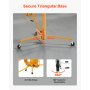 VEVOR 3353mm Drywall Lift, Heavy-Duty 68 kg Sheetrock Hoist with Adjustable Telescoping Arm, Lockable Wheels, Drywall Lifter Panel Jack Hoist Tools Ideal for Ceiling & Wall Installation (Yellow)
