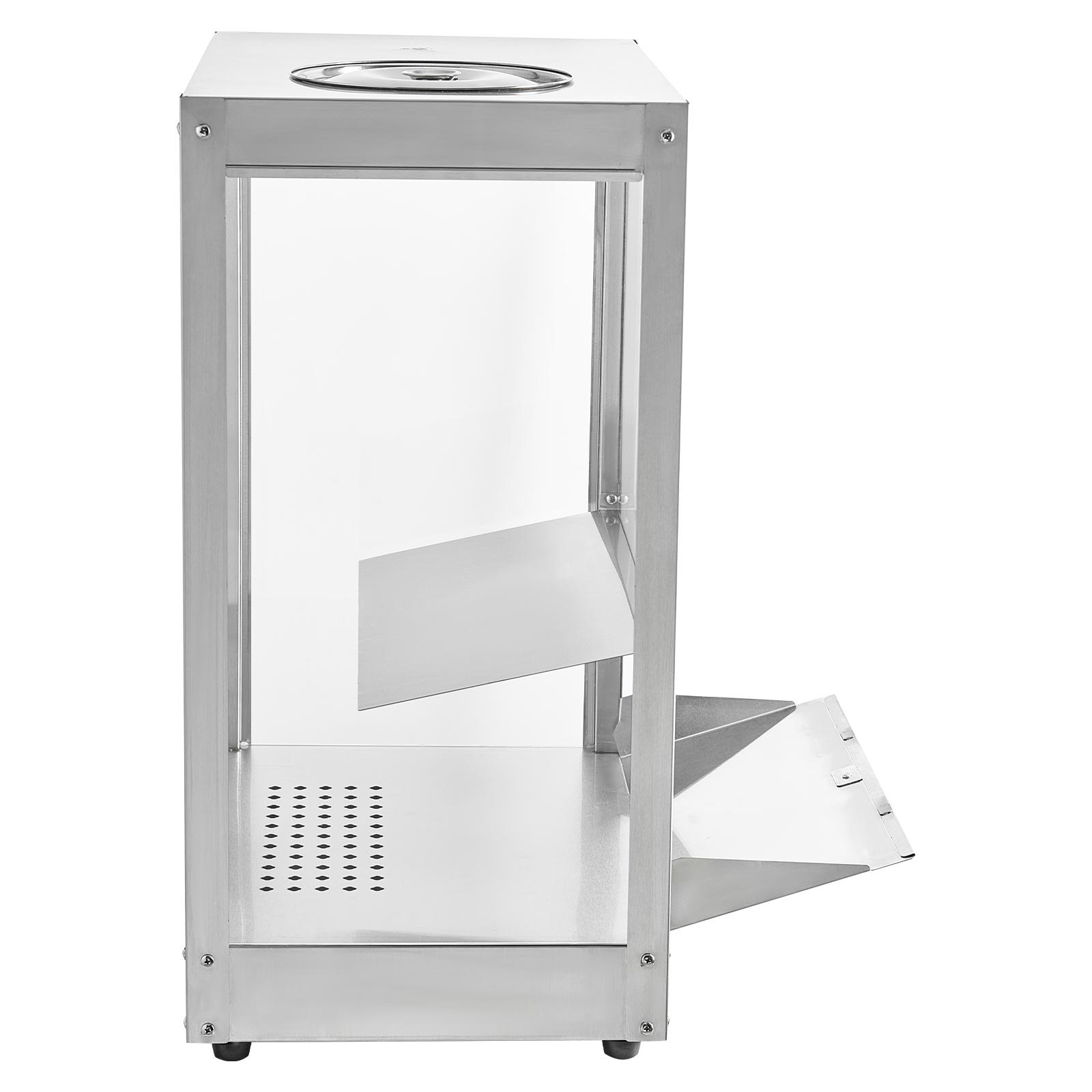 VEVOR Commerciële Nacho Machine 80 L, Elektrische Chip Warmer 300 W met Verwarmingsplaat, Warmtelamp & Deflectorplaat, Roestvrijstalen Nacho Chip Warmer voor Popcorn, Aardappelchips en Pindachips