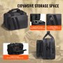VEVOR Range Bag for 2 Pistols, Tactical Gun Bag with 2 Built-in Removable Pistol Bags & 6 Detachable Magazines, Gun Range Bag for Outdoor Hunting Shooting, Lockable Carrying Handgun Bag Case, Black