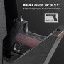 VEVOR Gun Safe Gun Safe Wall Mounted, 1 Gun Gun Safe Fingerprint, Key or Password Gun Safe Cold Rolled Steel, 370 x 190 x 86 mm Gun Cabinet Wall Safe