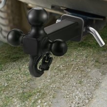 VEVOR Trailer Hitch 50mm Ontvanger 47,6/50/58,7mm Tri-Ball Koppeling met Haak