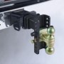 VEVOR verstelbare trekhaak, 6" drop en 4,5" rise, kogelmontage met 2,5" ontvanger, massieve buis, 14.500 lbs GTW, 2" en 2-5/16" 45# stalen trekhaakkogels