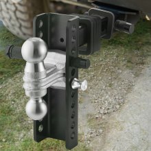 VEVOR Trailer Hitch 5cm Ontvanger 20.3cm Drop Dubbele Kogelkoppeling 9750kg