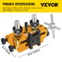 VEVOR Sight Tool for High-Precision Sight Adjustment and Maintenance, Aluminum Sight Pusher Tool Heavy-Duty Construction, Reversible Front & Rear Sight Prong Assembly Tool for Semi-Automatic, Gold